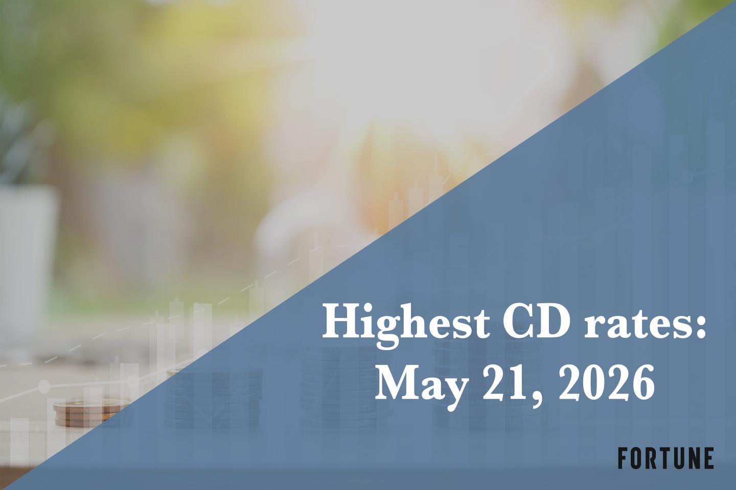 Top CD rates on May 21, 2026: Lock in up to up to 4.20%