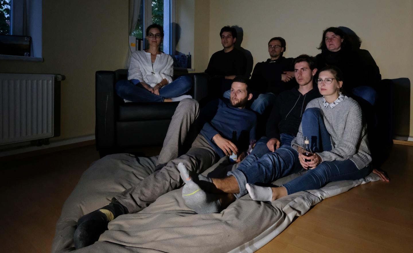 people watching tv