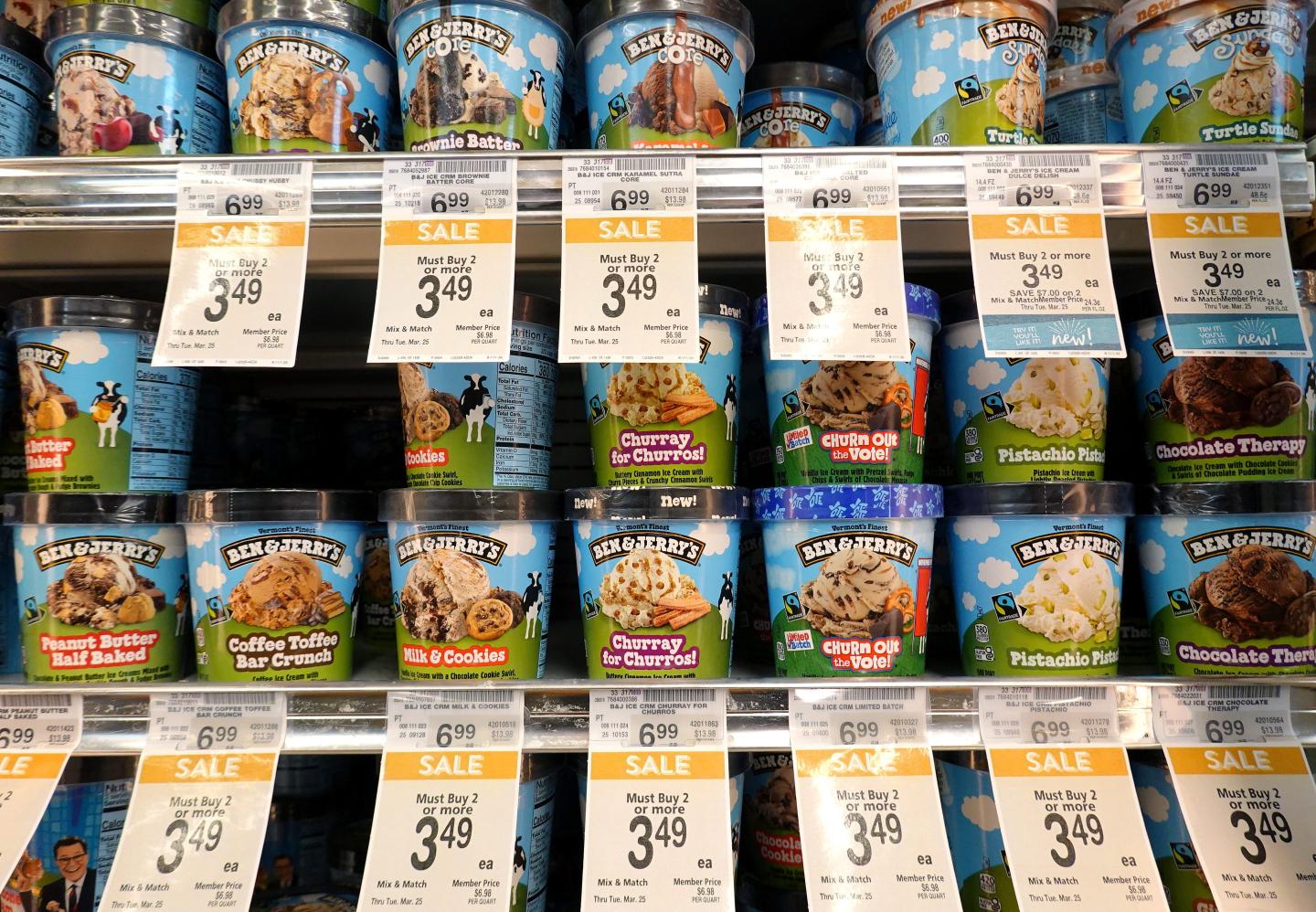 Ice cream maker Ben and Jerry's is accusing its parent company, Unilever, of dismissing CEO David Stever for supporting Ben and Jerry's political activism. 