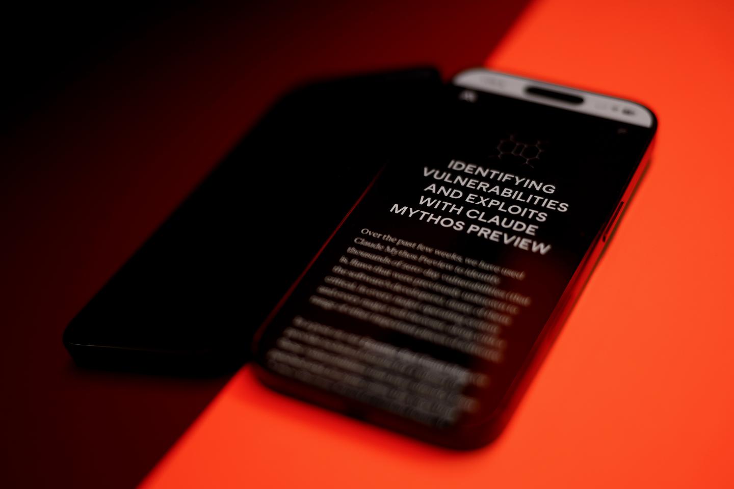 A mobile webpage discussing Anthropic's Mythos tool on its Project Glasswing website on April 23, 2026. (Photo: Brendon Thorne/Bloomberg/Getty Images)
