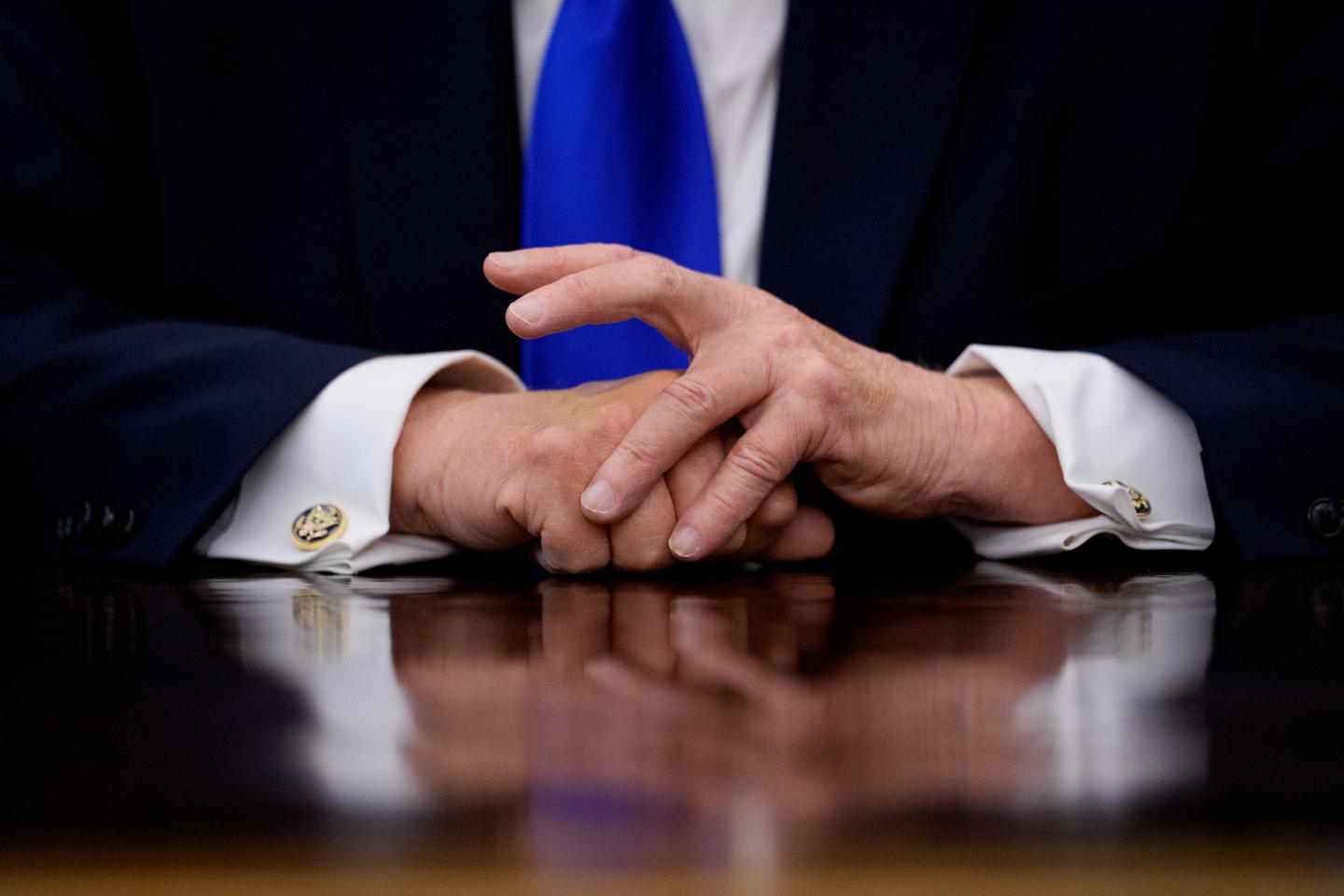 President Donald Trump after signing executive orders in the Oval Office of the White House on April 30, 2026 in Washington, D.C. (Photo: Andrew Harnik/Getty Images)
