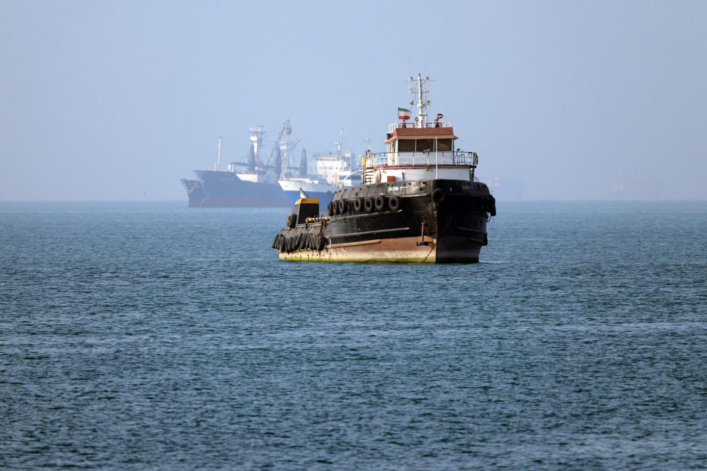A boat in the strait of hormuz.