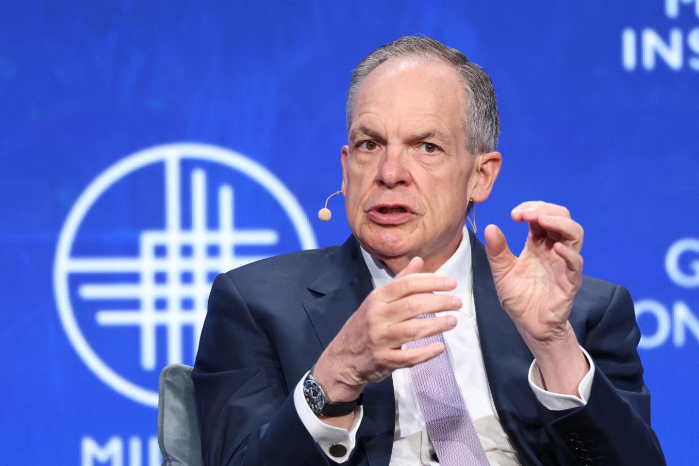 Chairman and CEO of State Street, Ron O'Hanley, speaks during the 29th annual Milken Institute Global Conference at the Beverly Hilton in Beverly Hills, California on May 4, 2026.