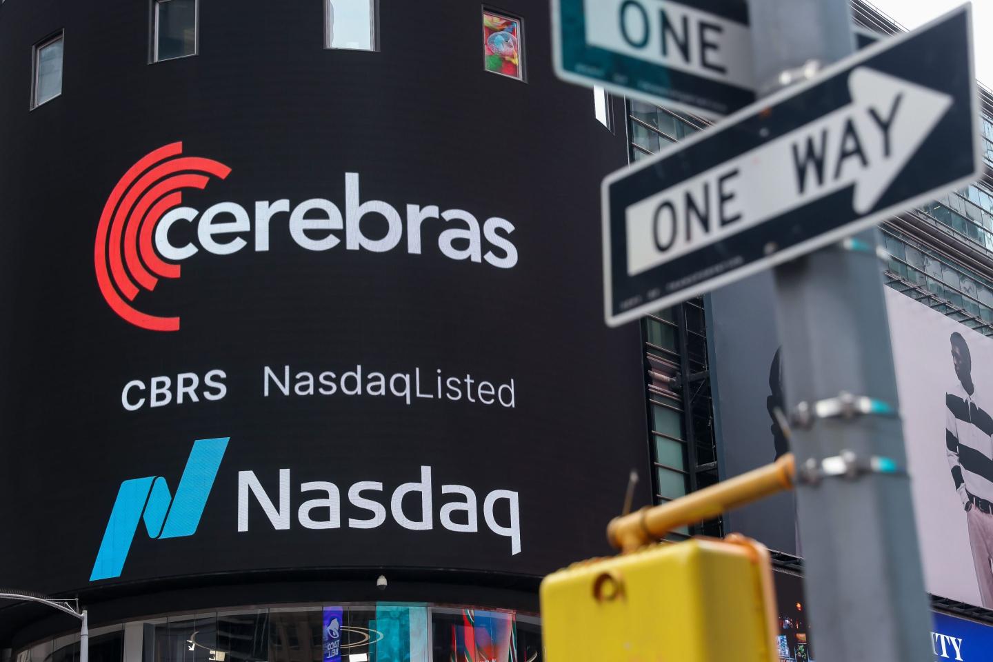 Cerebras Systems ad on a billboard.
