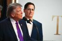 Photo of Donald Trump (left) with Mark Cuban
