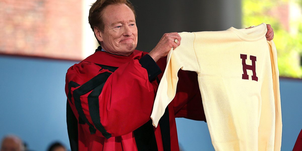 Conan O'Brien tells Harvard graduates to play down their $250K Ivy League degree-and instead embrace being humble and 'bad at things' | Fortune
