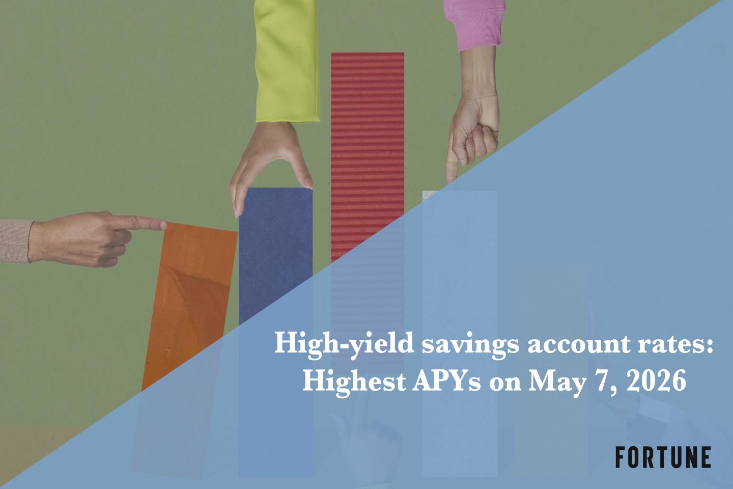 The top high-yield savings rates: Up to 5.00% on May 7, 2026