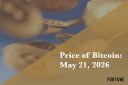 Current price of Bitcoin for May 21, 2026