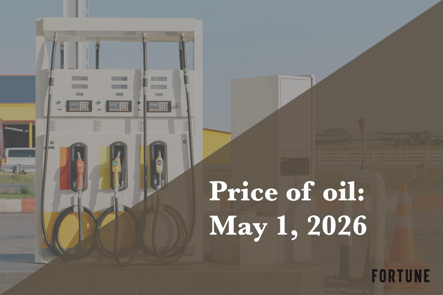 Current price of oil as of May 1, 2026