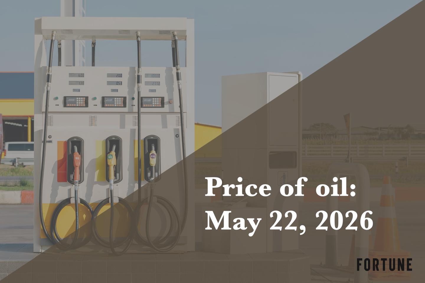 Current price of oil as of May 22, 2026