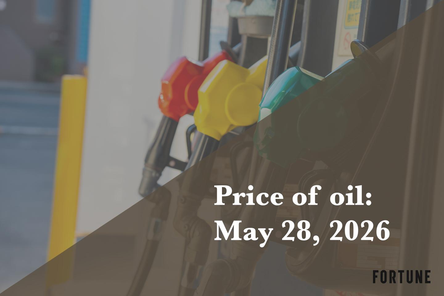 Current price of oil as of May 28, 2026