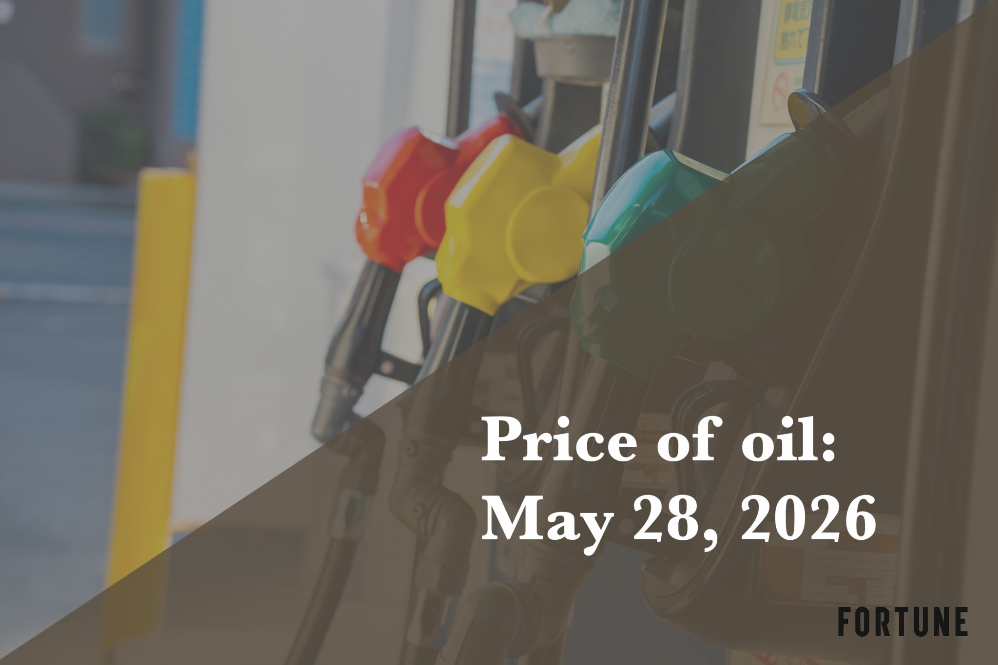 Current price of oil as of May 28, 2026