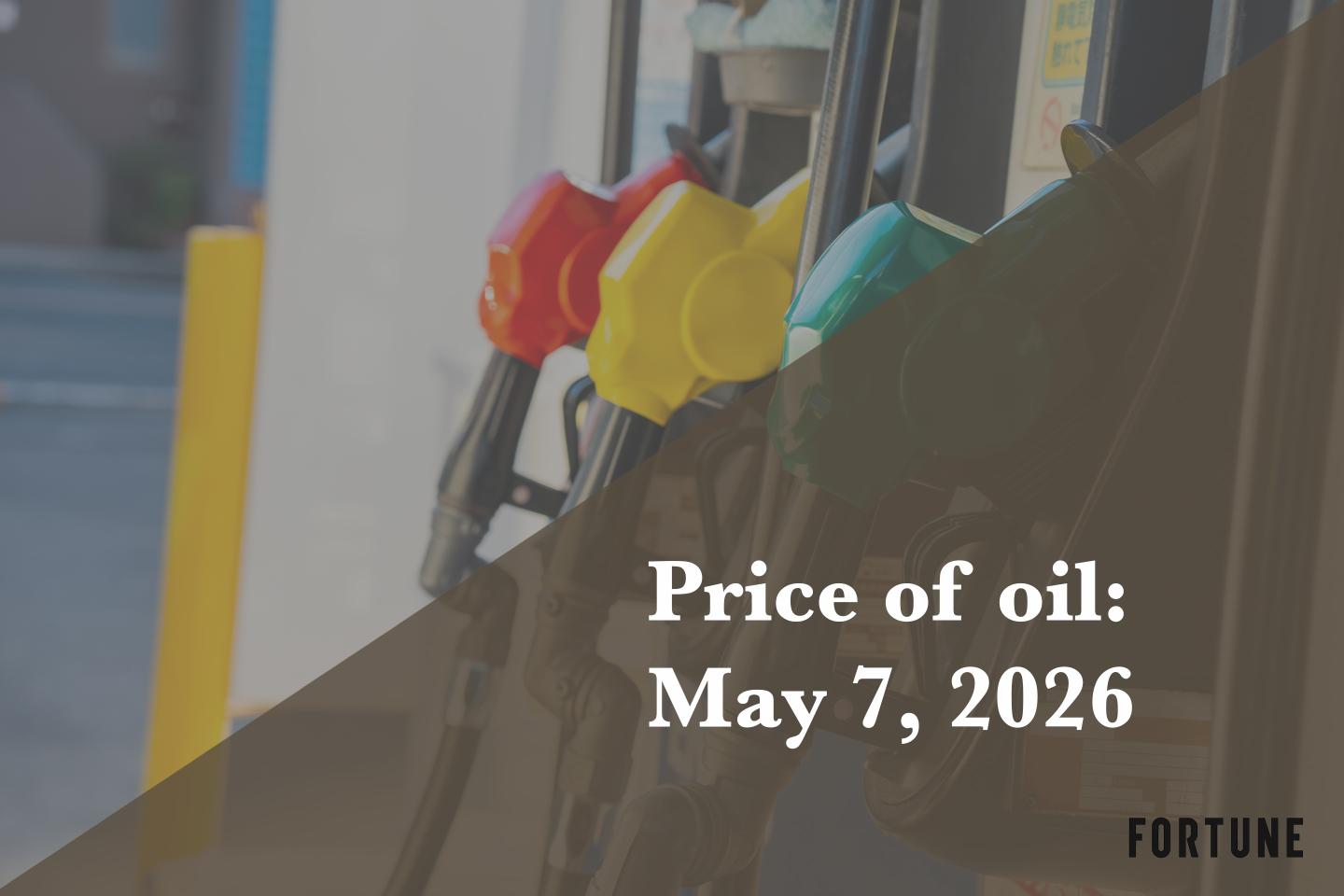 Current price of oil as of May 7, 2026