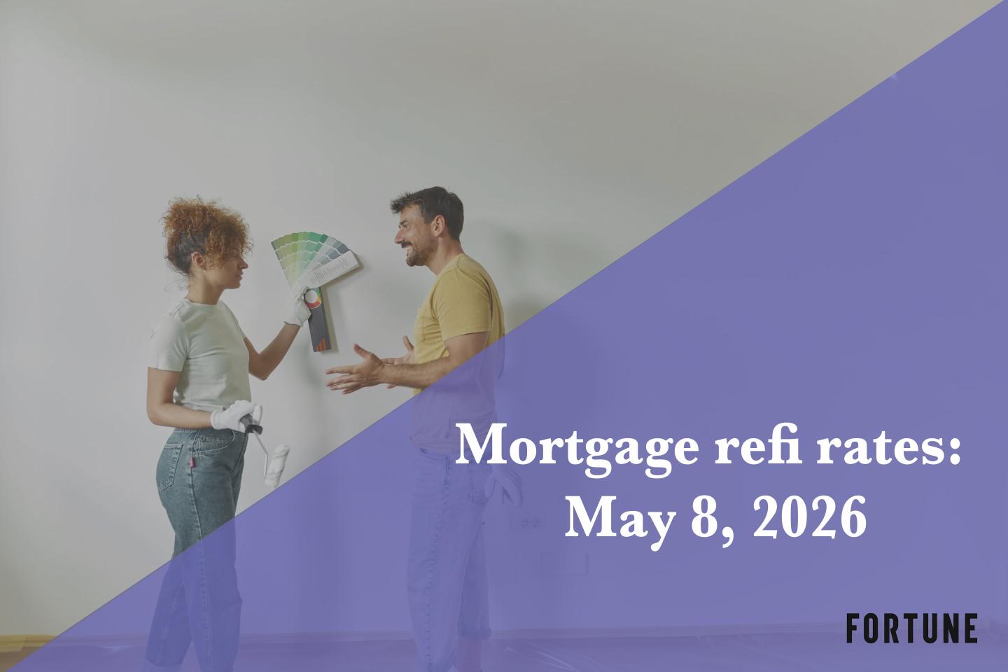 Current refi mortgage rates report for May 8, 2026