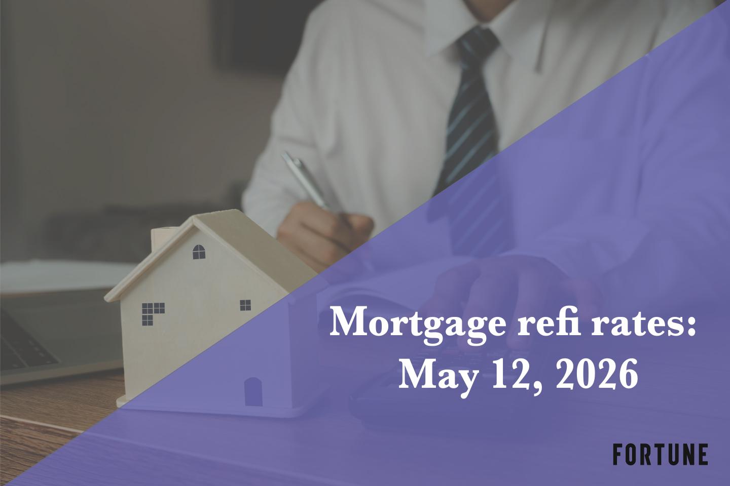 Current refi mortgage rates report for May 12, 2026