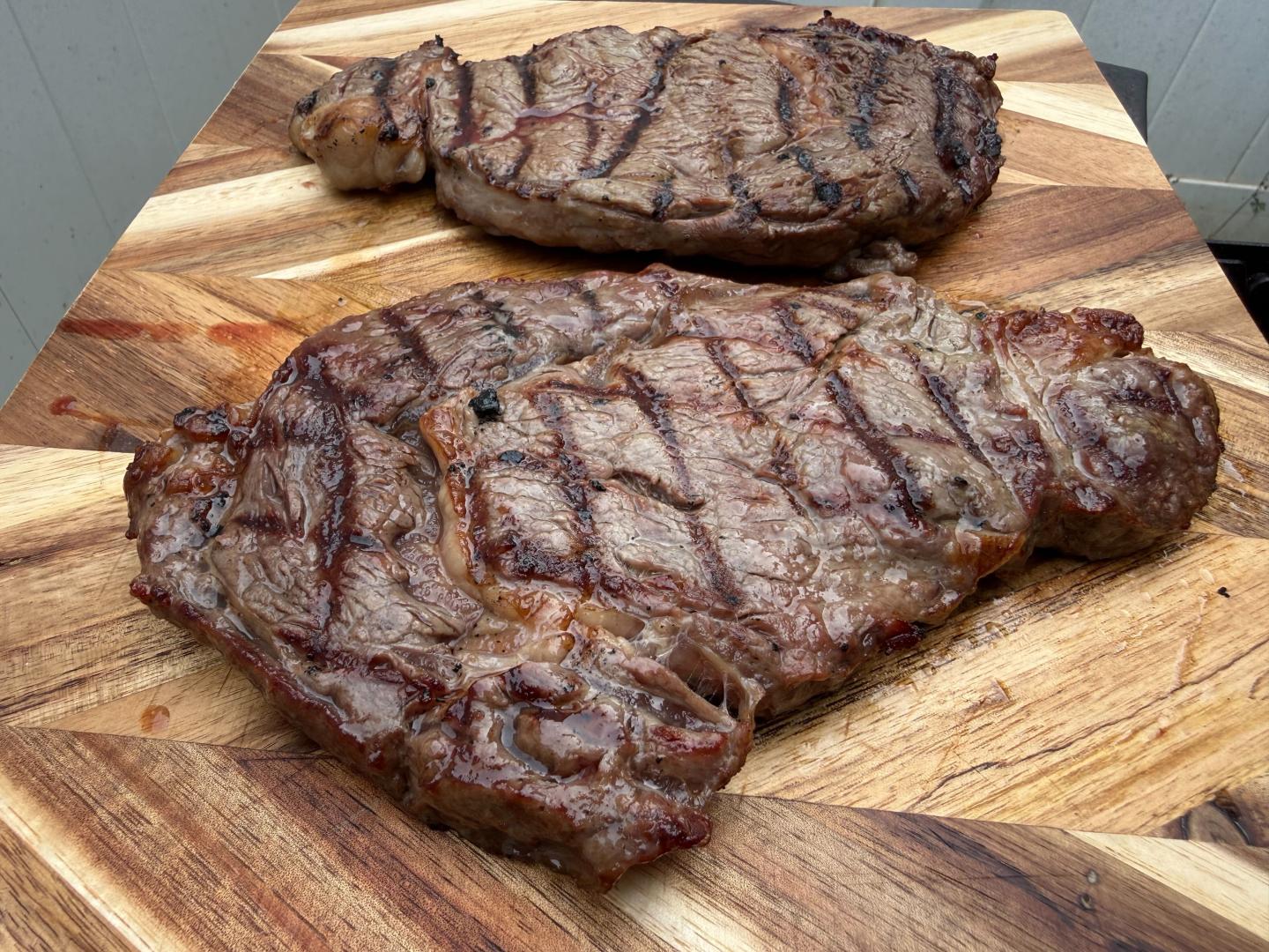 ribeyes resting