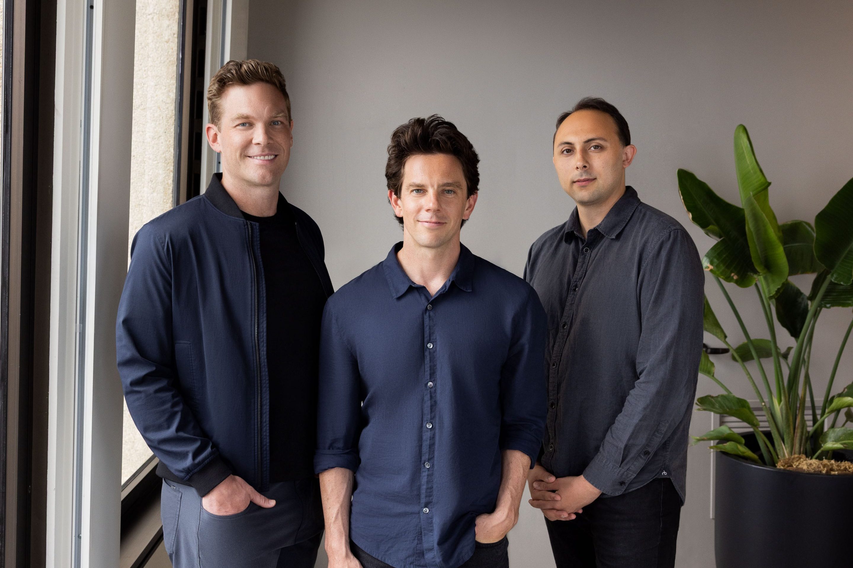 From left to right: Framework Ventures cofounders Michael Anderson and Vance Spencer, as well as general partner Rajiv Patel-O'Connor.
