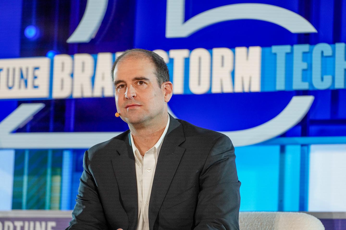 JB Straubel, co-founder of Tesla and founder and CEO of Redwood Materials, speaking at Fortune Brainstorm Tech 2026 in Aspen, Colorado. (Photo: Michael Faas/Fortune)