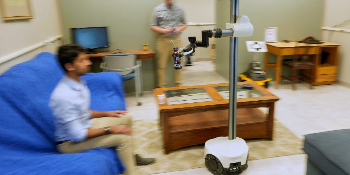 The elderly and injured are using robots as home care support to help them get around their home