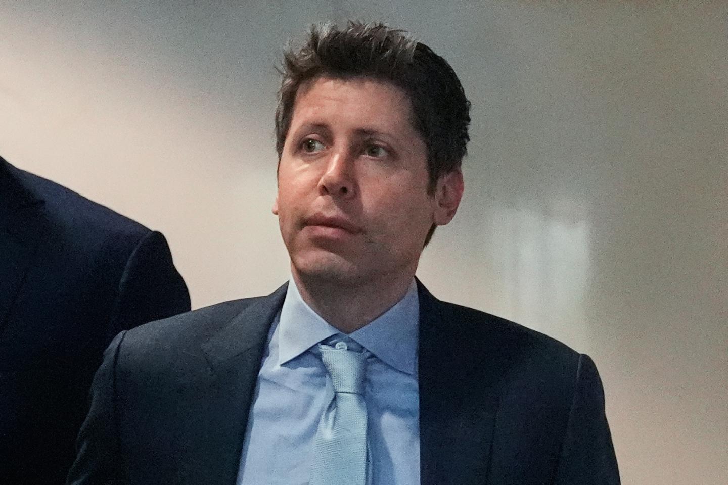 FILE - Sam Altman arrives at the U.S. District Court in Oakland, Calif., April 30, 2026.