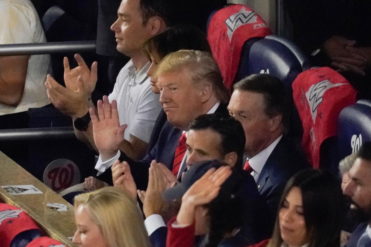 ween the Houston Astros and the Washington Nationals, Oct. 27, 2019, in Washington.