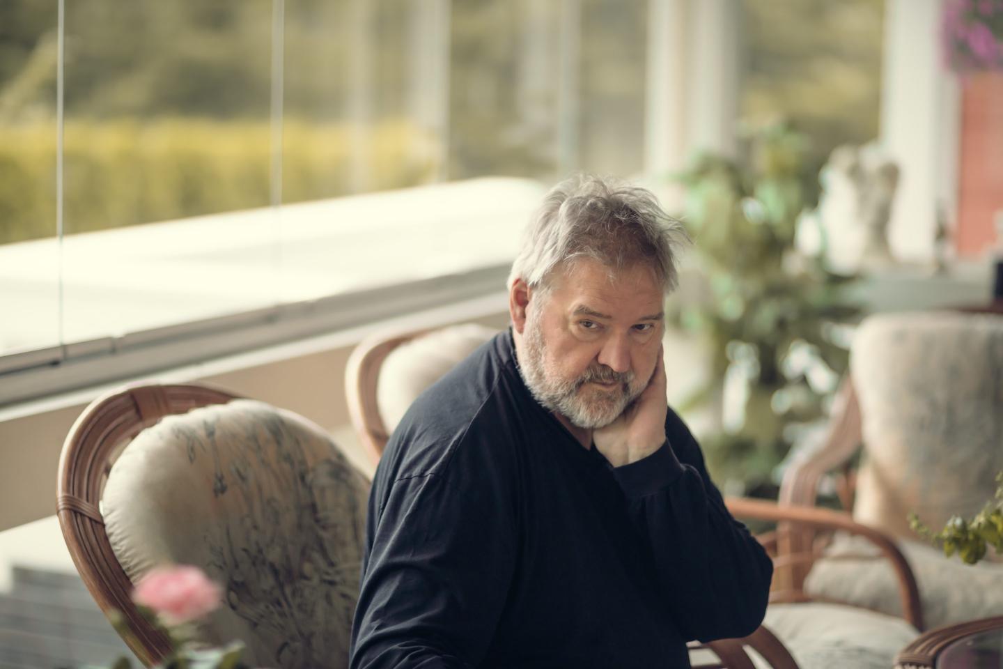Male baby boomer looking worried