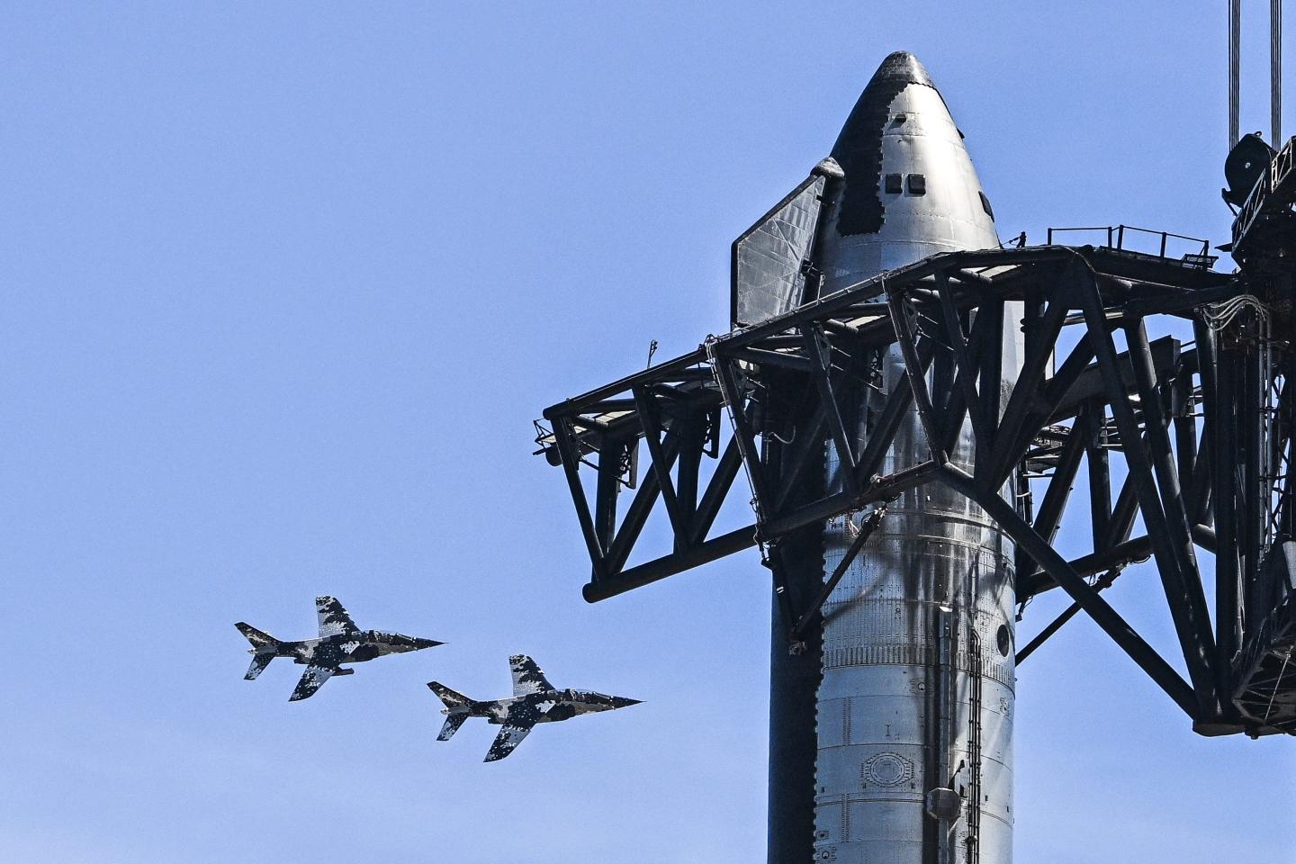 A SpaceX Starship at Starbase in Boca Chica, Texas, March 13, 2024. 