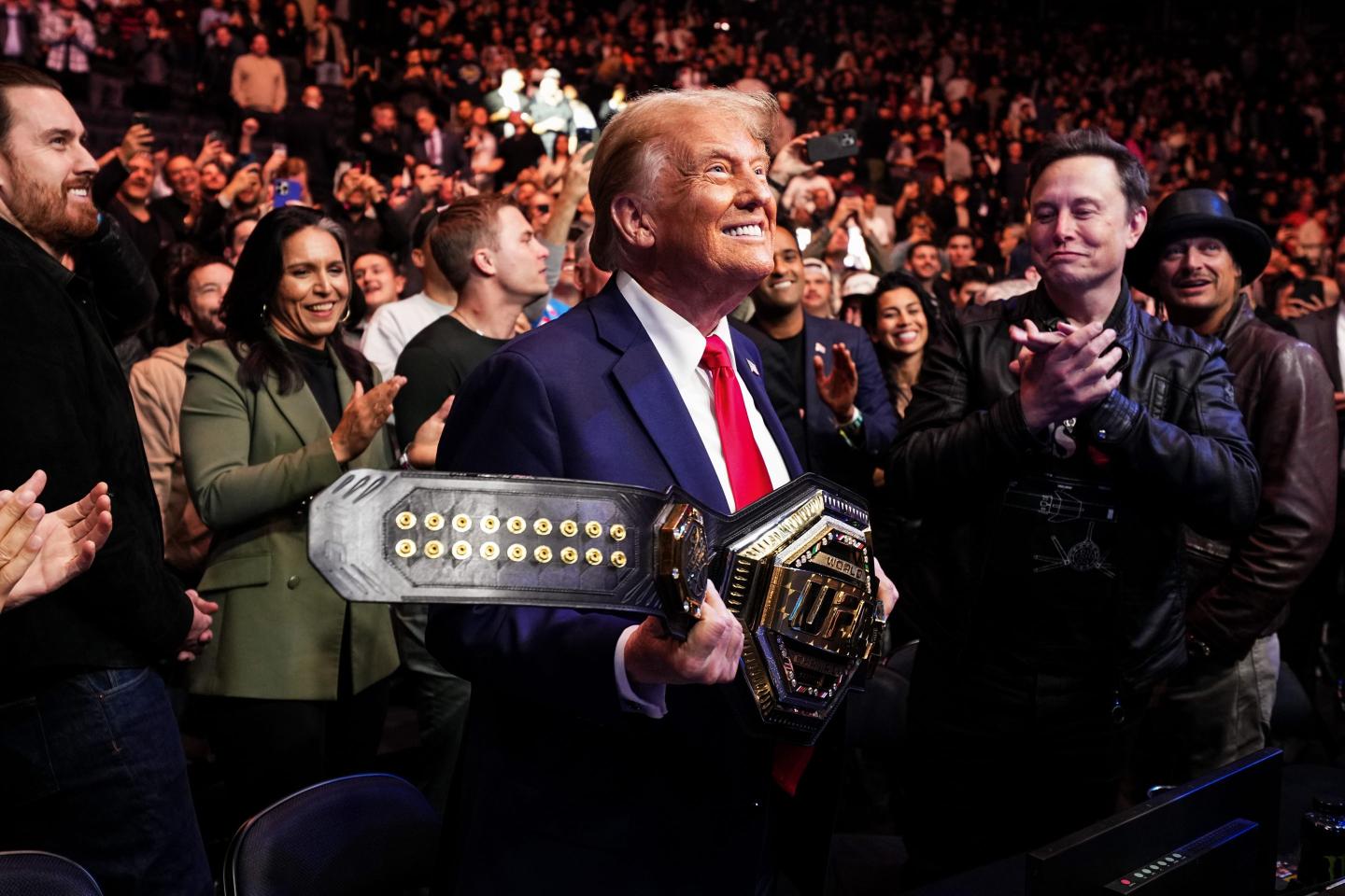 Trump’s 80th birthday present is a UFC cage on the South Lawn of the White House