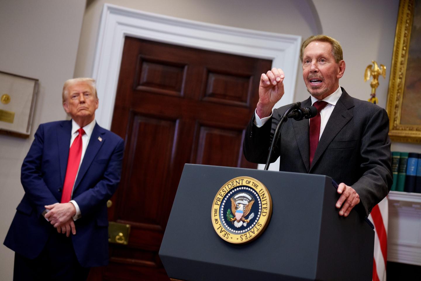 Larry Ellison quietly gave $45 million to a pro-Trump group—then Oracle landed a starring role in a $500 billion AI buildout