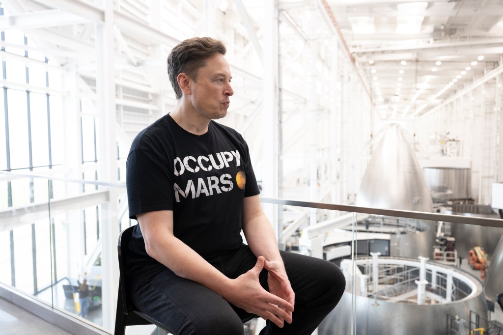 Elon Musk at SpaceX headquarters near Brownsville, Texas. (Photo: Marvin Joseph/The Washington Post/Getty Images)