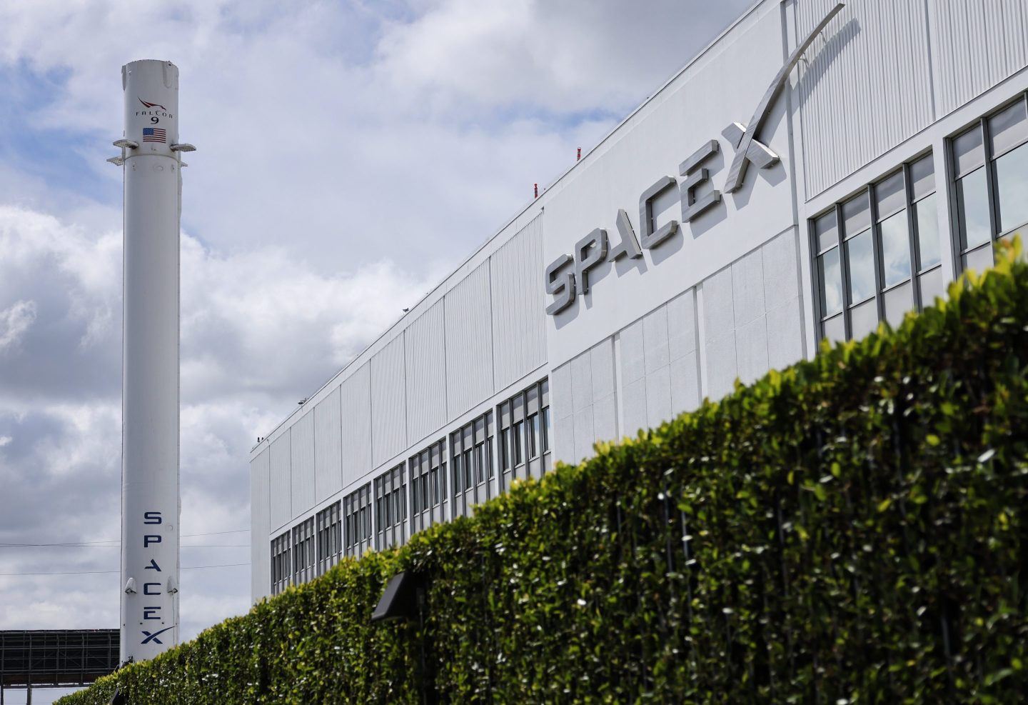 SpaceX headquarters outside