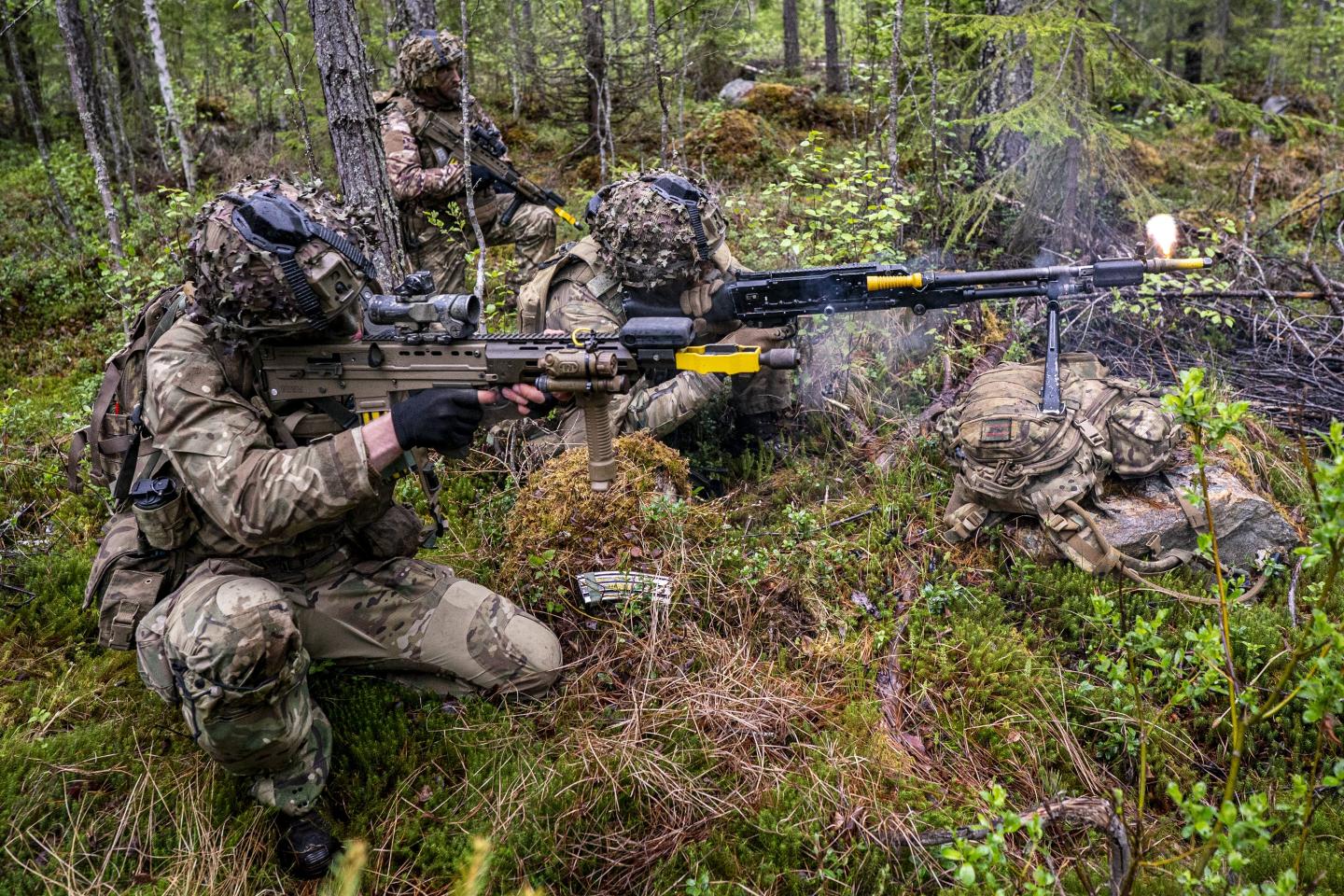 British Army 3 Rifles in an undisclosed training ground near the Russian border in Finland on Monday May 25, 2026.