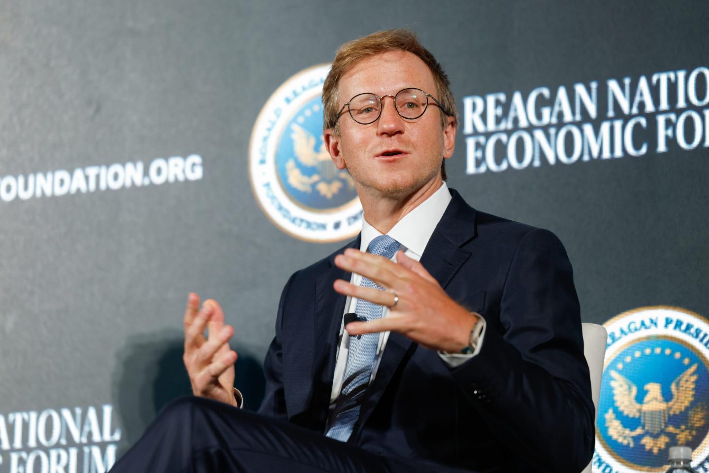 Zach Abrams, cofounder of Bridge, during the 2026 Reagan National Economic Forum.
