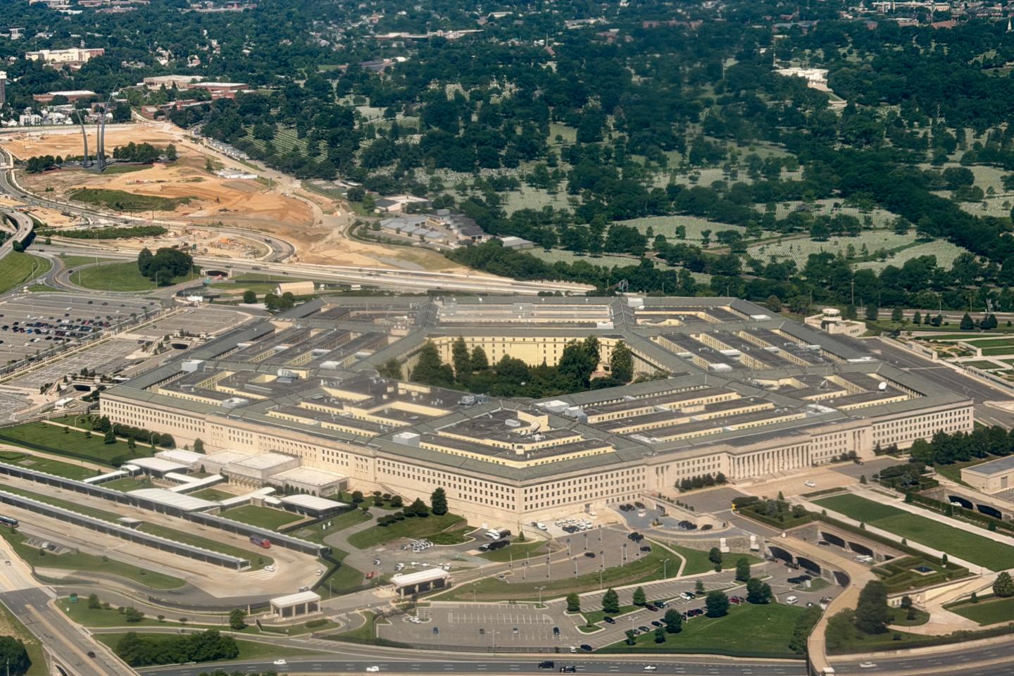 An aerial view of the Pentagon, which houses the US Department of Defense headquarters, in Arlington, Virginia, on May 31, 2026. Iran's chief negotiator said Sunday that Tehran would not agree to any deal with the United States unless it fully secures Iranian rights, as reports emerged that Washington had sent a tougher peace proposal back to Iran.