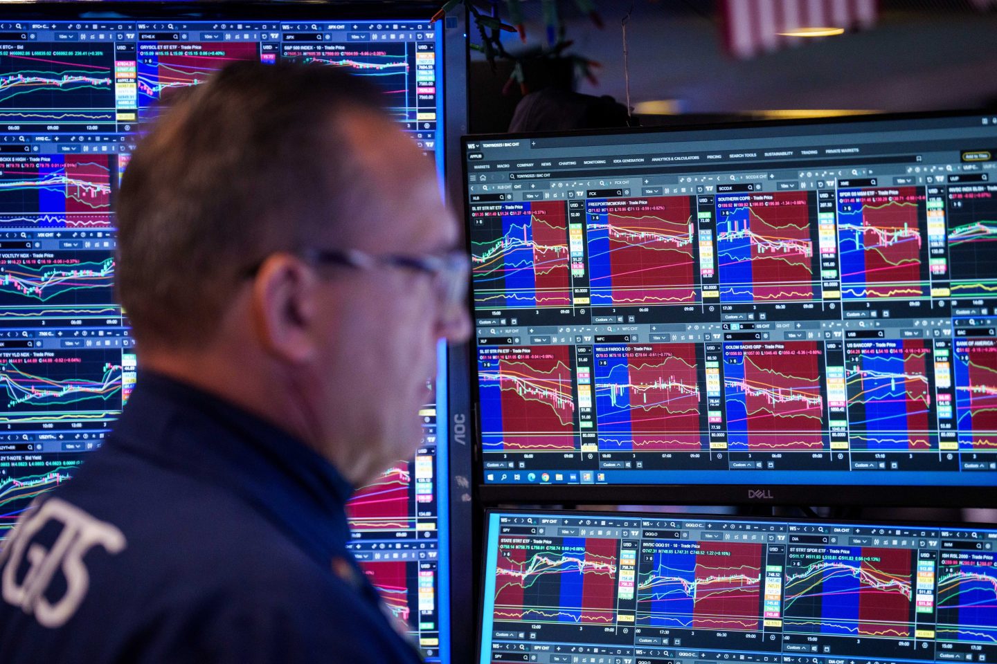 Tech stocks lead market bloodbath as fears of Fed rate hikes add to worries about the AI-fueled chip boom petering out