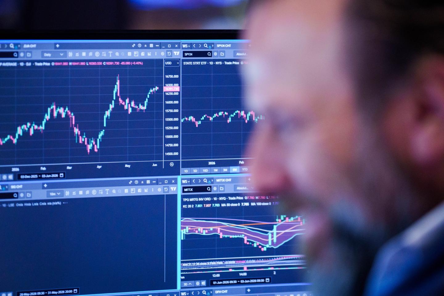 A trader works on the floor of the New York Stock Exchange (NYSE) in New York, US, on Wednesday, June 3, 2026