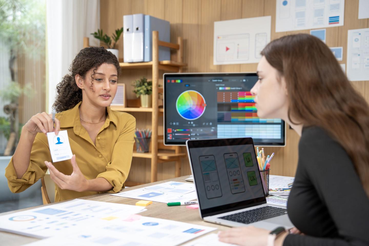 UX UI designers working together