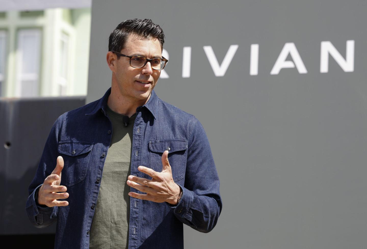 RJ Scaringe, Rivian founder and CEO, attends the Rivian R2 Block Party Finale at Rivian San Francisco on June 06, 2026 in San Francisco, Calif.