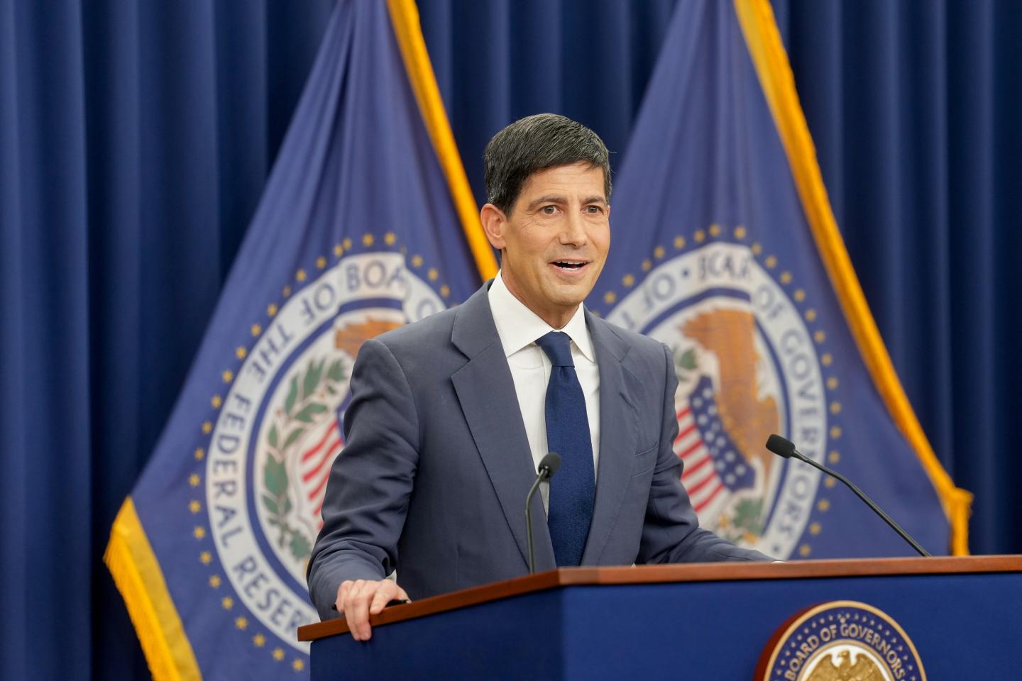 Kevin Warsh, chairman of the US Federal Reserve, during a news conference following a Federal Open Market Committee (FOMC) meeting in Washington, DC, US, on Wednesday, June 17, 2026.