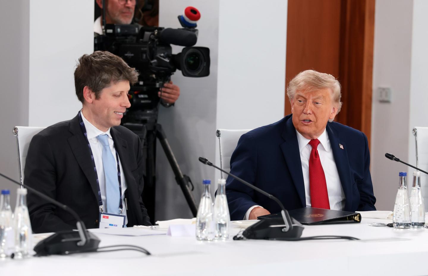 Sam Altman and Donald Trump.