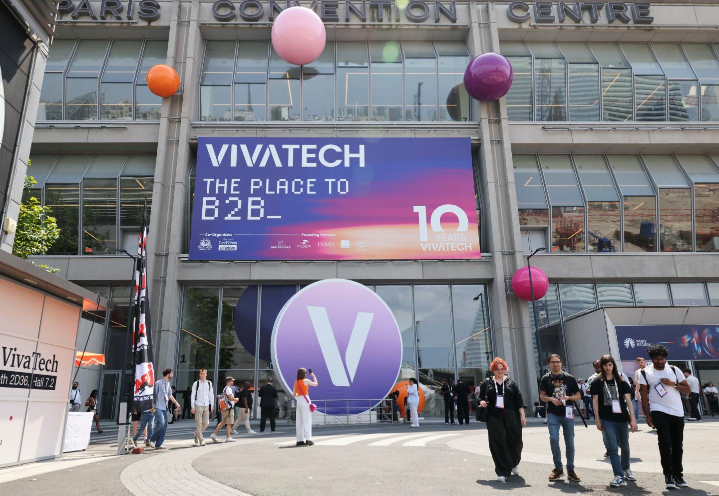 VivaTech entrance in Paris.