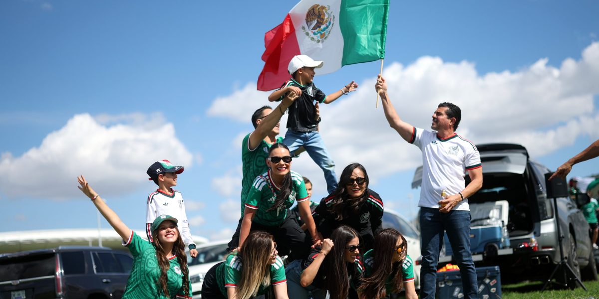 After FIFA priced them out of their own World Cup, many Mexicans take their TVs to the street