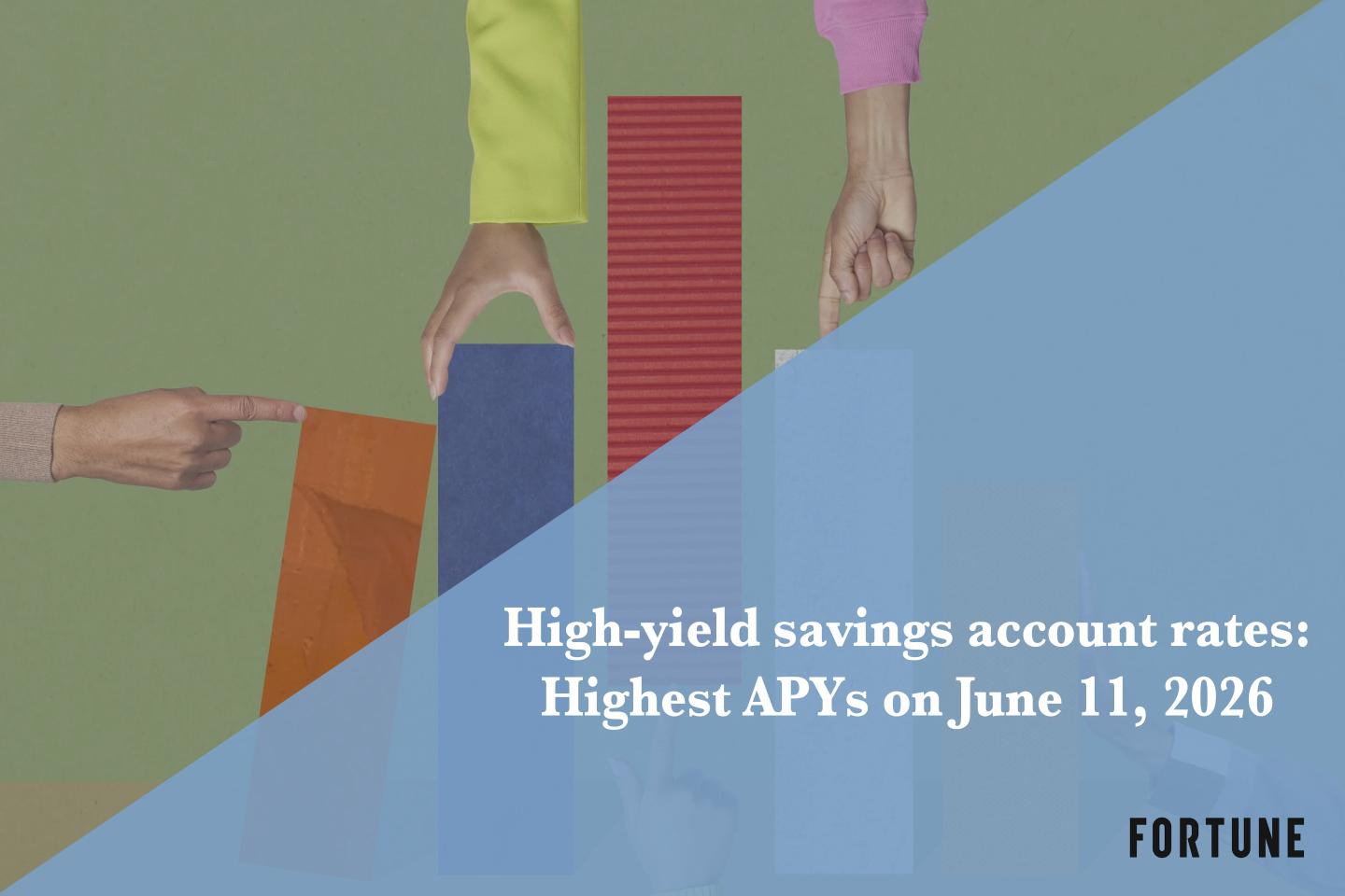 The top high-yield savings rates: Up to 5.00% on June 11, 2026