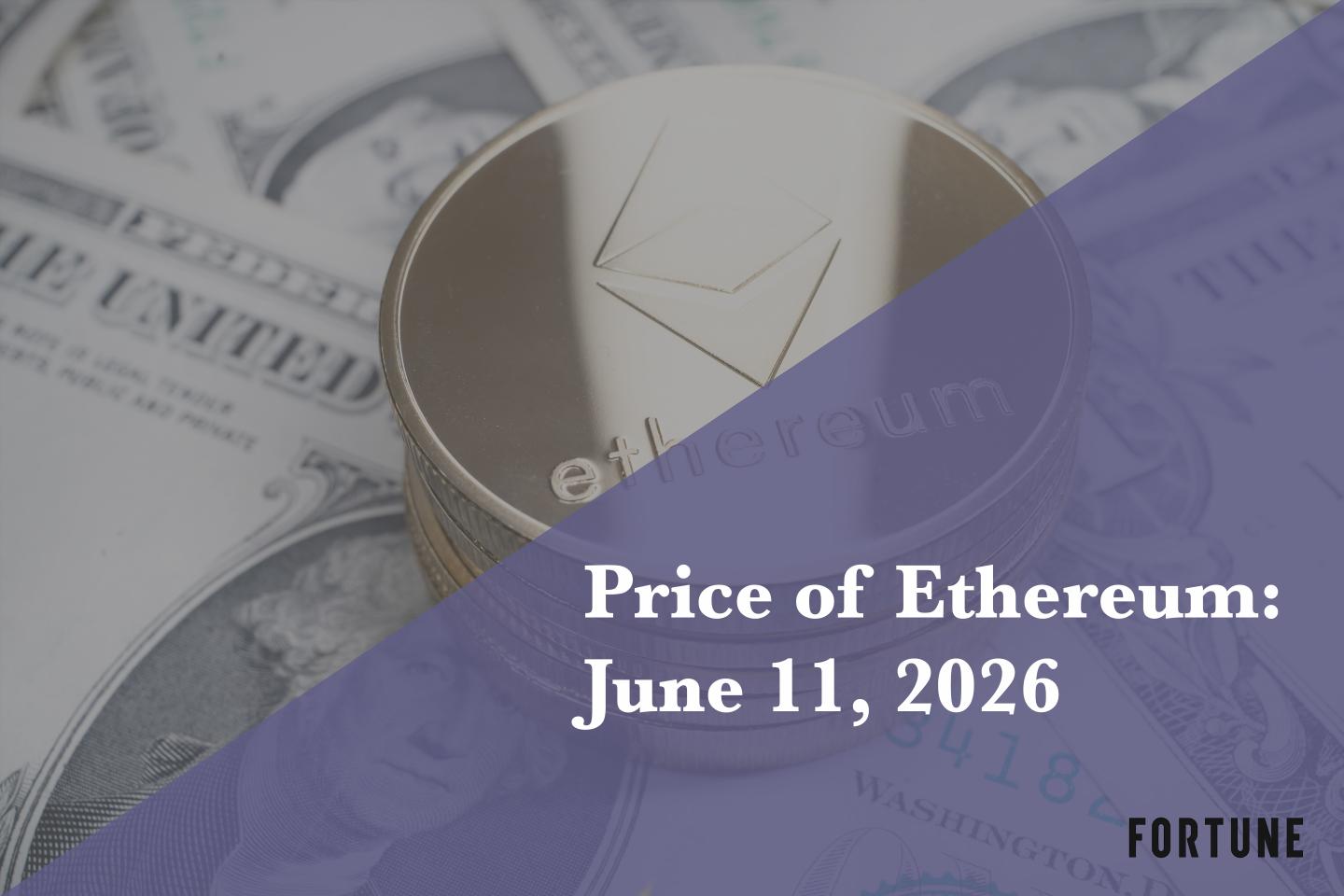 Current price of Ethereum for June 11, 2026
