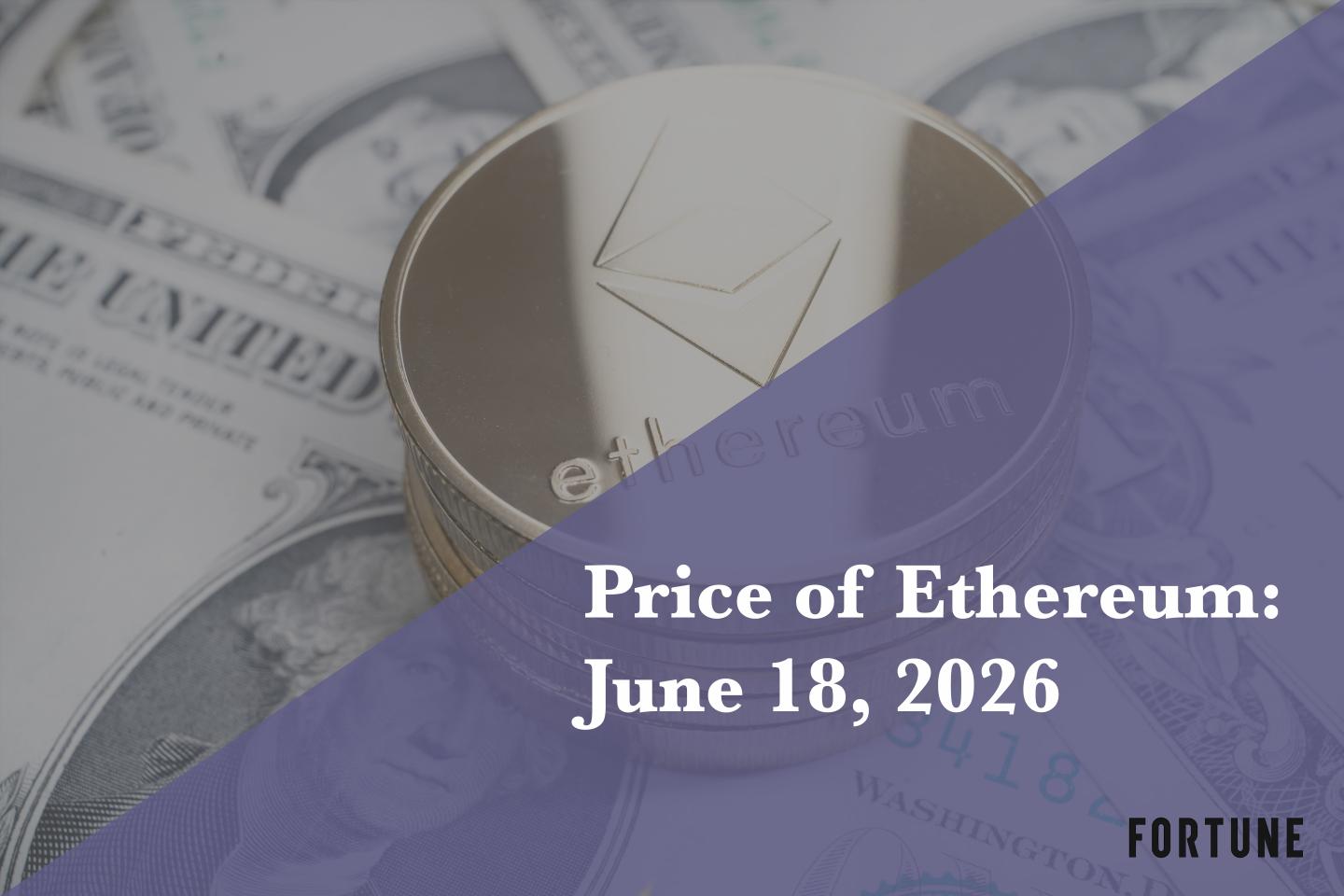Current price of Ethereum for June 18, 2026
