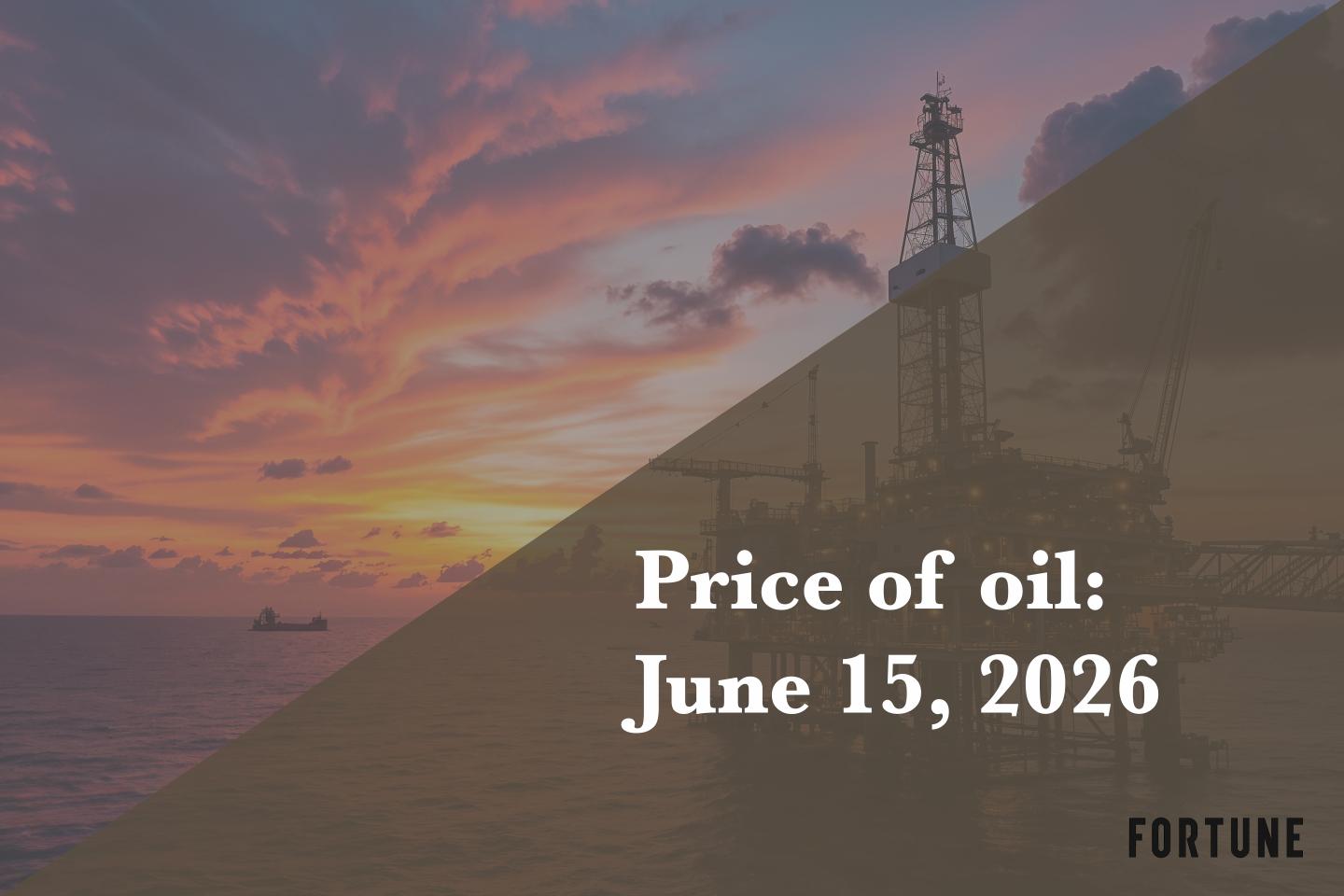 Current price of oil as of June 15, 2026