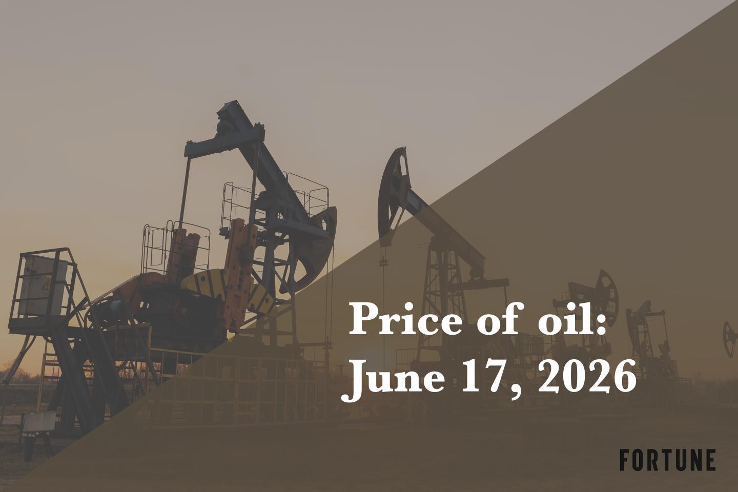 Current price of oil as of June 17, 2026
