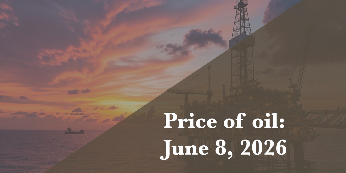 Current price of oil as of June 8, 2026 Current price of oil as of June 8, 2026