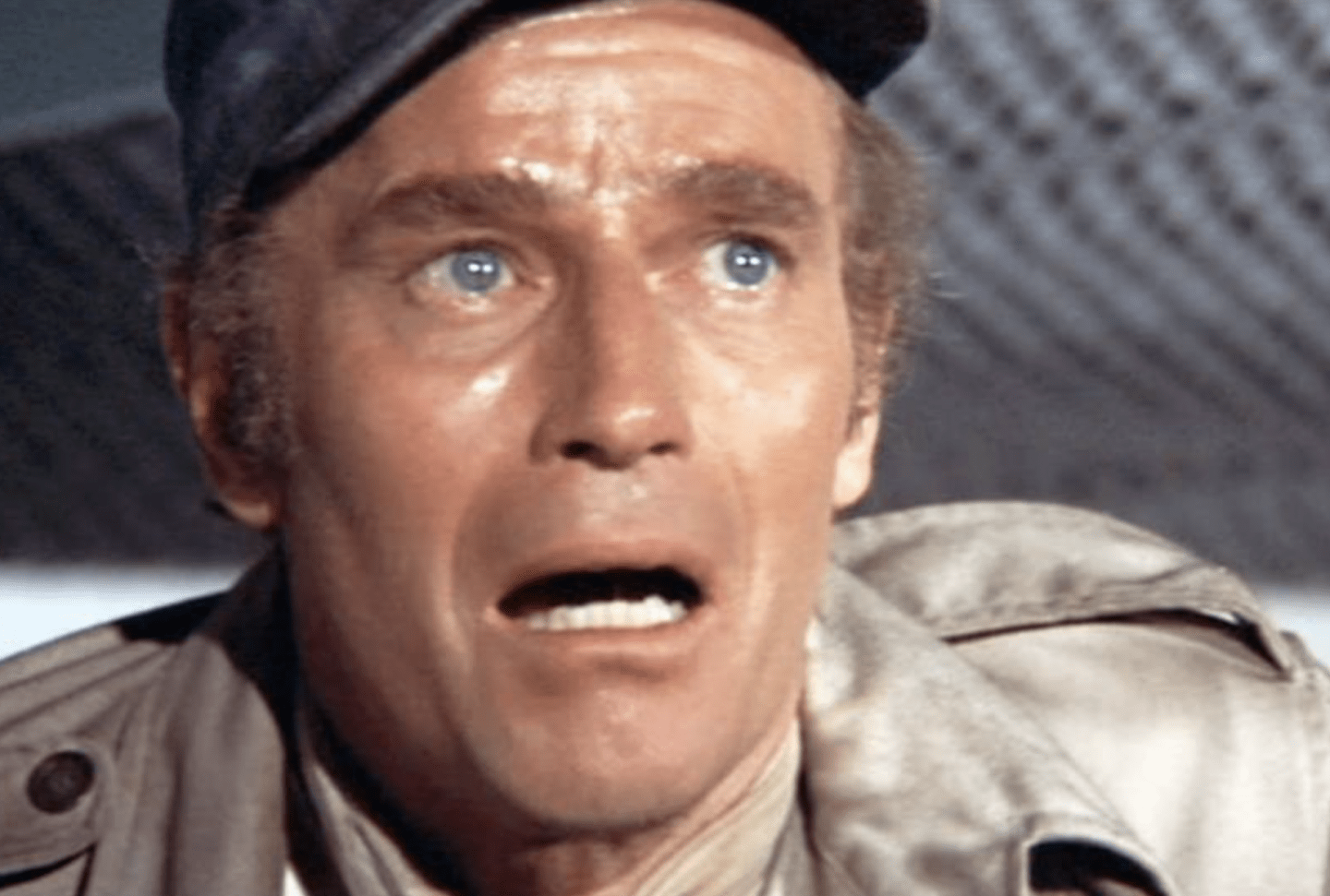 Photo: Charlton Heston discovers what Soylent Green is really made of.