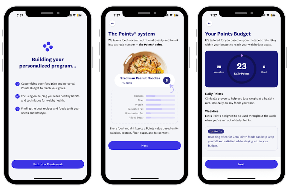 WeightWatchers as Best Macro Tracking App